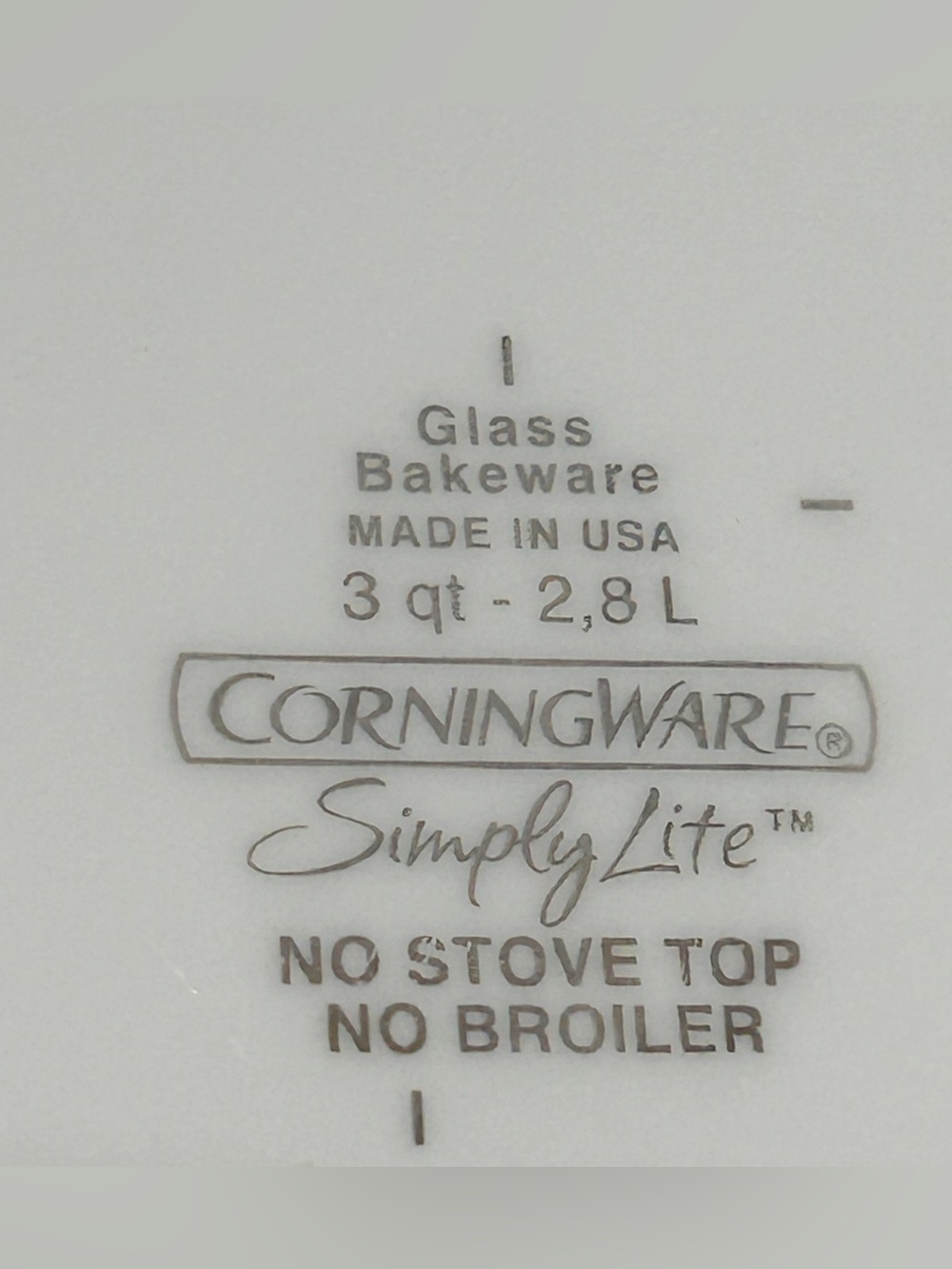 Corningware Milk Class Serving/Baking Dish - Picture 4 of 11
